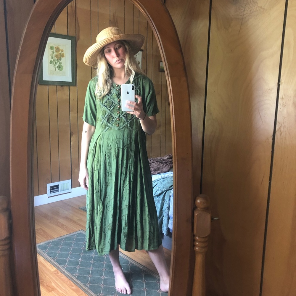 Jewel Queen Green Dress.